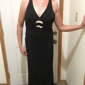 Long Black Cocktail Dress- Size 10